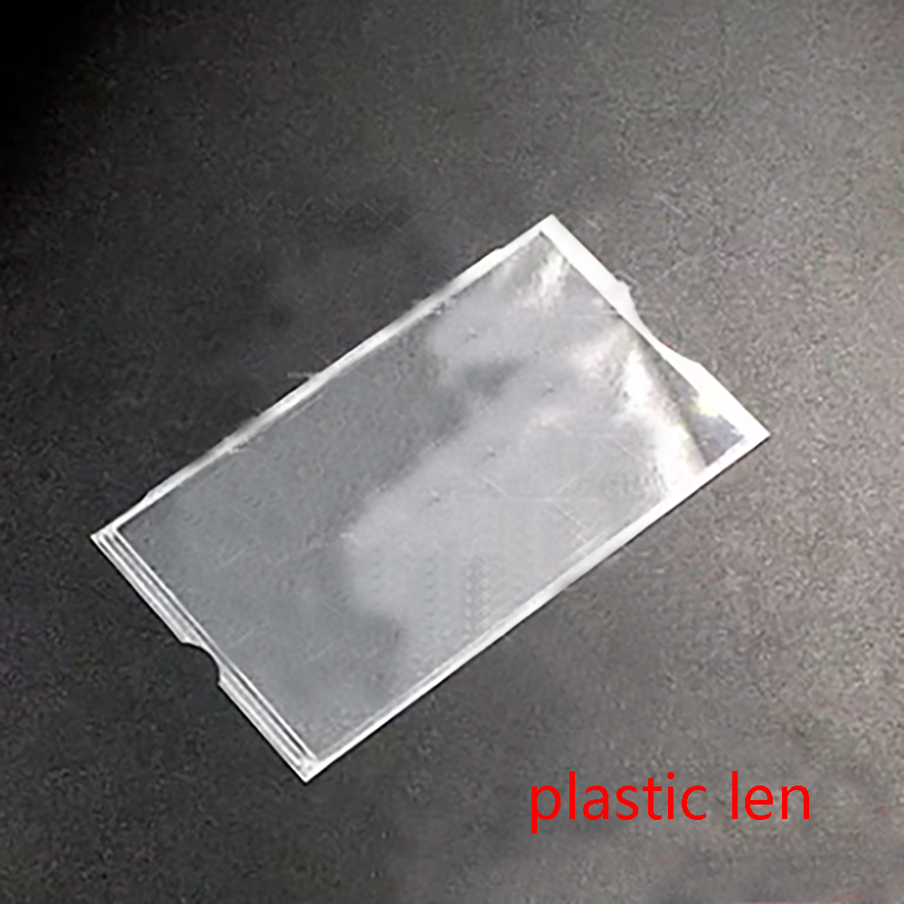 Mirror Lens For PSP 1000 2000 3000 Case Glass Plastic LCD Screen Lens Cover Protector Transparent Frame screen Cover Replacement: LIGHT BLUE