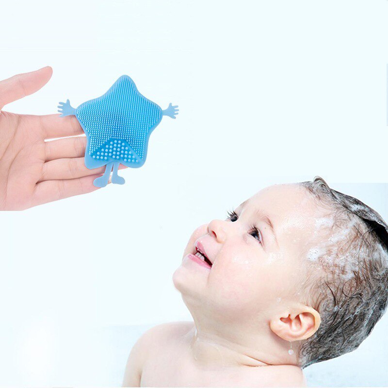 3 Stks/partij Leuke Kam Voor Pasgeborenen Shampoo Veiligheid Siliconen Zachte Borstel Bad Baby Borstel Haarborstel Baby Kam