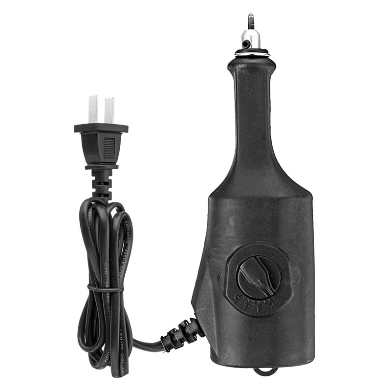 Elektrisk graveringsmaskine 220v us stik udskæringspenne plotter mejsel tip på metal plast keramik træfræser