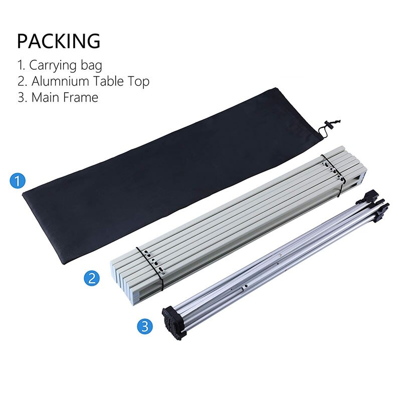 Mini Folding Table Ultralight Camping Table in a Bag for Picnic,Hiking