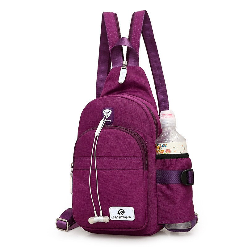 Novo saco de ombro de náilon feminino diário viagem pequenas mochilas saco feminino casual sacos de peito senhoras bagpack mochila