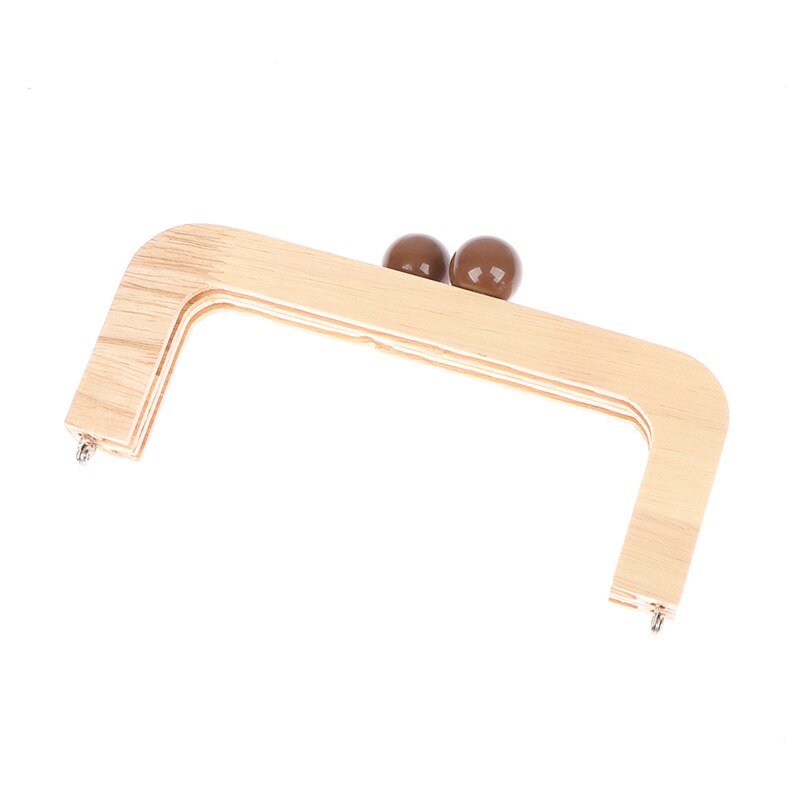 1einstellen 20X8cm Tasche Rahmen Holz Griff Holz Beutel Verschluss Kuss Schließe Geldbörse Rahmen sperren Schnallen DIY Zubehör Für Handtaschen: KK