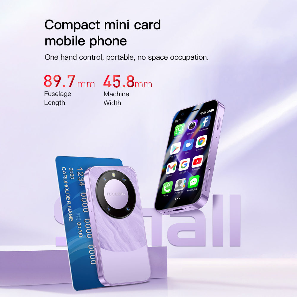 SOYES F8 Pro Max Mini Android8.1 Smartphone pantalla de 3,0 pulgadas 1GB RAM 16GB ROM Dual SIM en espera Play Store red 3G teléfono pequeño