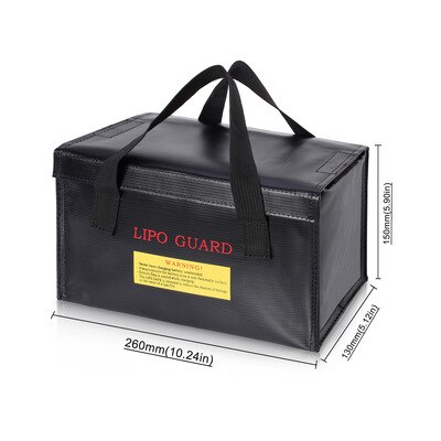 Lipo Batterij Draagbare Brandwerende Veiligheid Zak Lipo Guard Explosion Proof Brandwerende Opladen Sack Batterij Safe Bag Voor Battey: 260x130x150MM