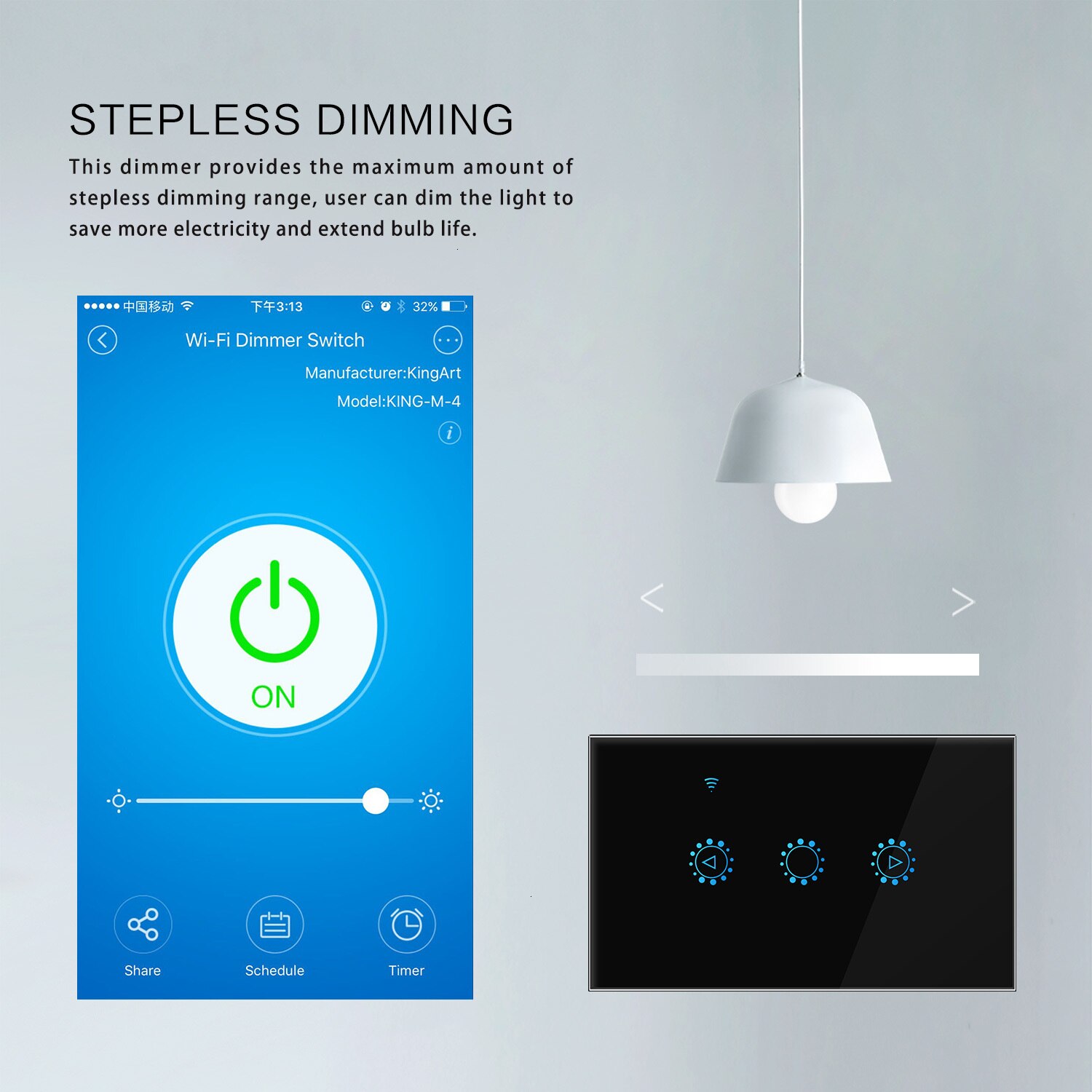 Led Dimmer 220V/110V Ewelink Wifi Dimmer Switch Smart Touch light switch Bulb Dimmer work With Alexa Google Assistant