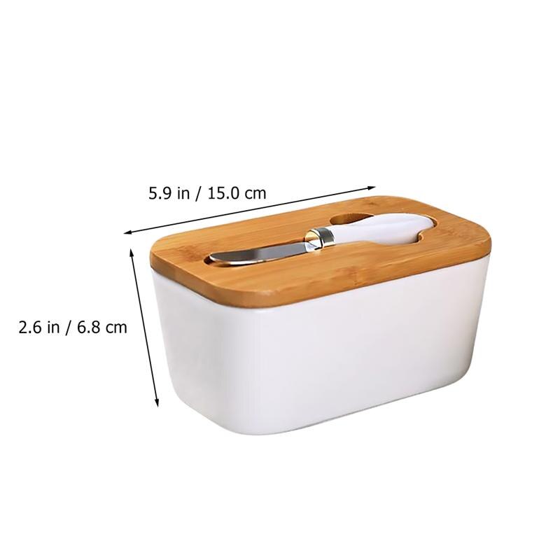 Ceramics Butter Box Stylish Pretty Relief Butter Plate Butter Container for Restaurant Kitchen
