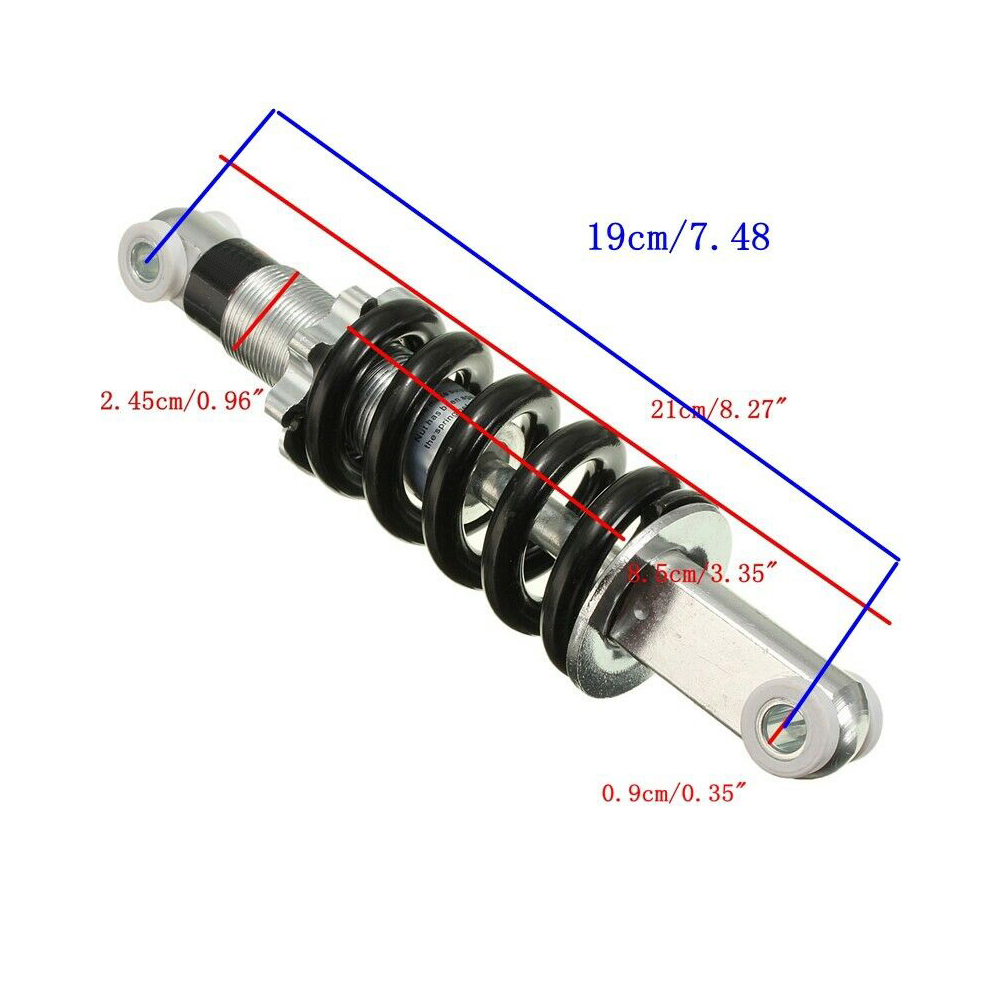 200mm 1500lb al aire libre Mini Moto amortiguador suspensión trasera todoterreno Universal ATV Anti-vibración amortiguador ciclismo Quad bicicleta