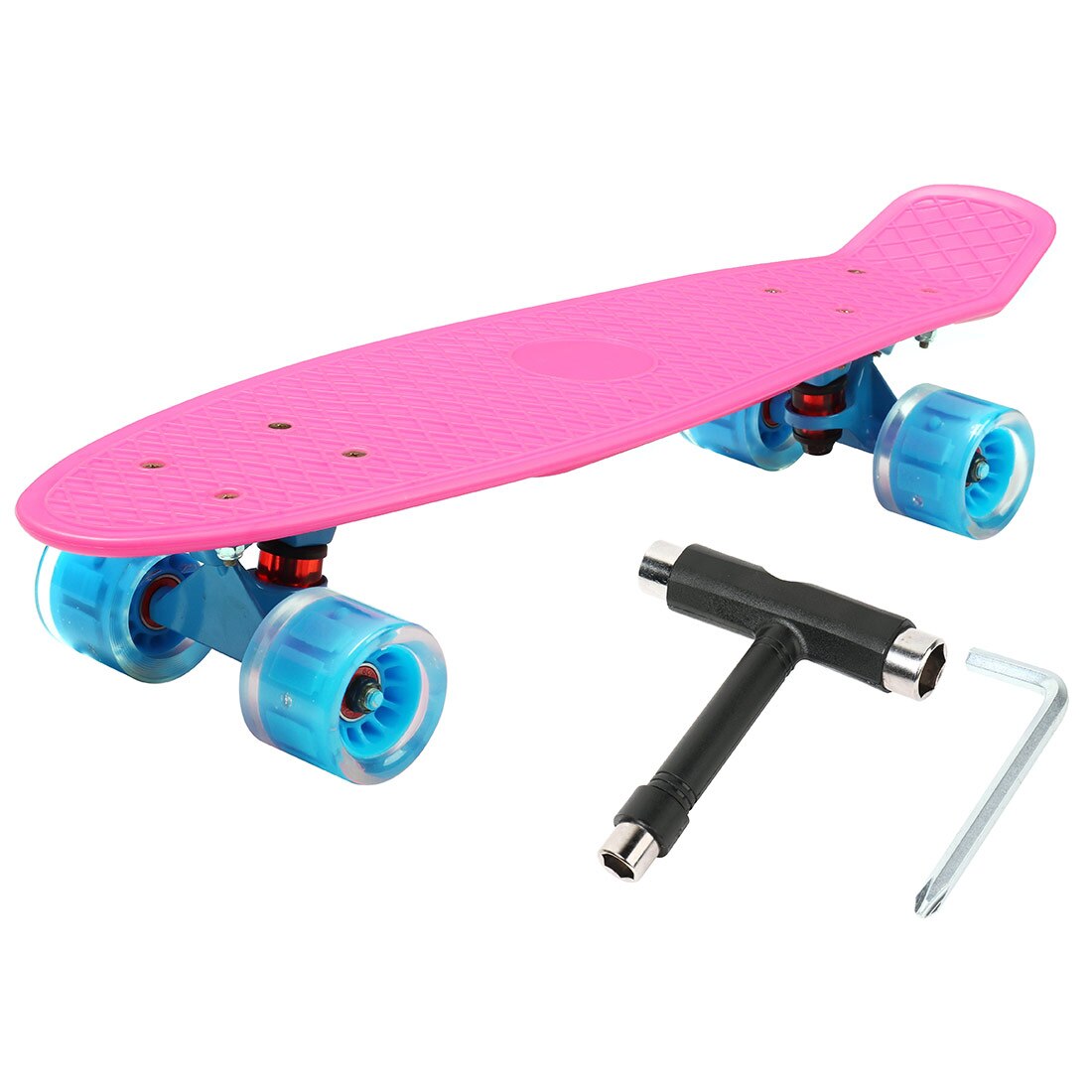 Mini Cruiser Skateboard 22inch Children's Scooter Longboard Retro Penny Board Flashing Wheels Banana Skateboard For Sports