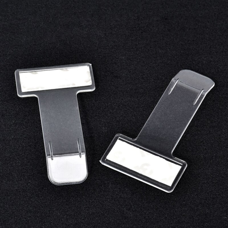 1pc Car Fastener Parking Ticket Permit Holder Clip Sticker Windscreen Window Timing Documents Folder Transparent Auto Accessory