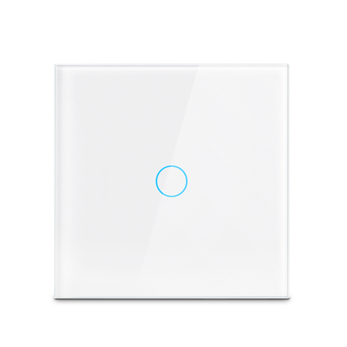 Touch Switch EU US LED Crystal Glass Panel Wall Lamp Light Switch 1/2/3 Gang AC100-240V LED Sensor Switches Interruttore: Pink