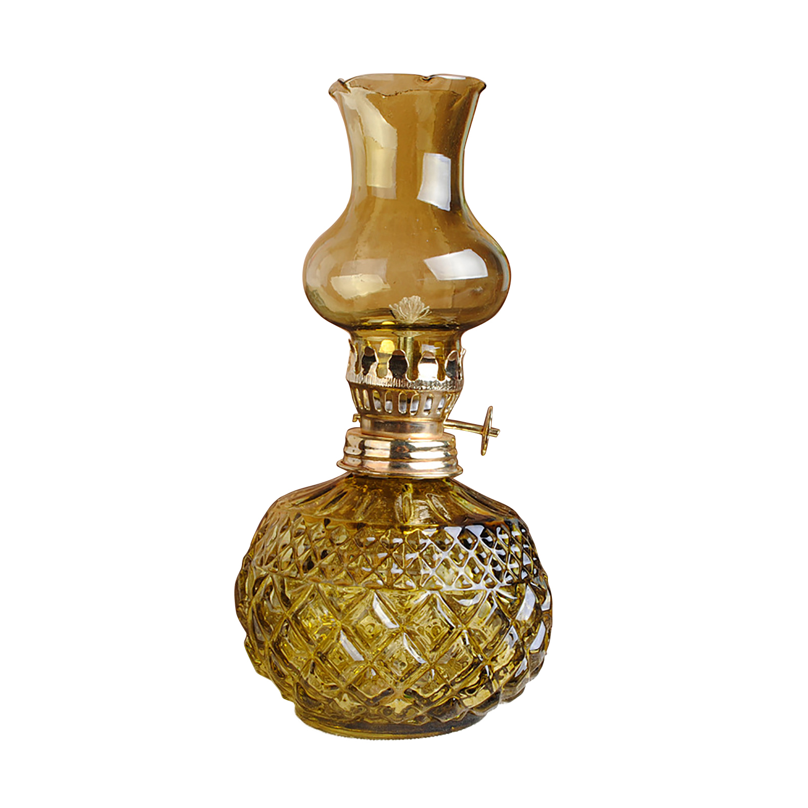 Glass Kerosene Lamp Couple Romantic Lamp With Translucent Valley Horse Lamp Outdoor Tent Camping Romantic Lamp Decoration: Yellow