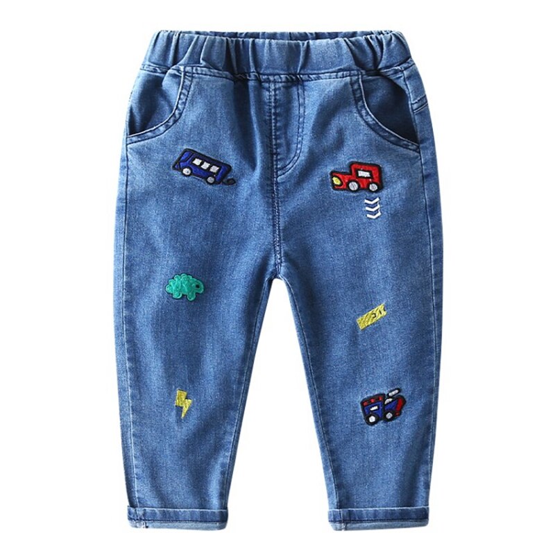 CROAL CHERIE Spring pantaloni per bambini Jeans per bambini Baby Toddler Cute Car comodo abbigliamento per bambini pantaloni per bambini per ragazzi