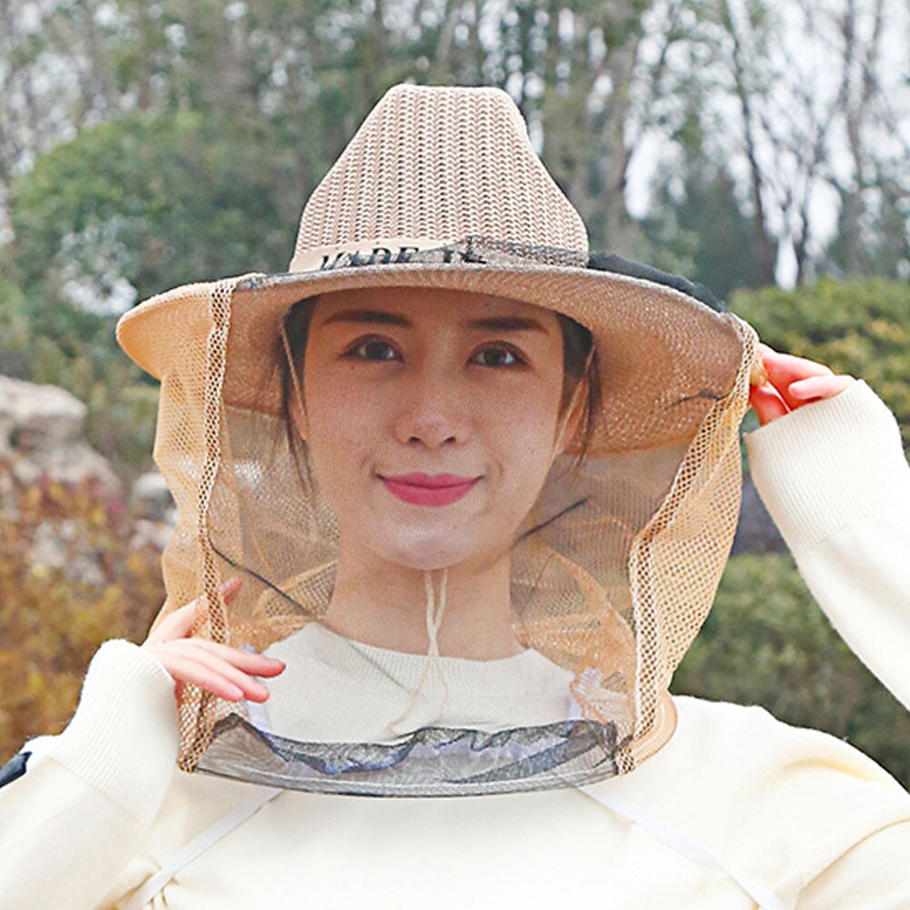 Thick Anti-bee Hat Beekeeping Tools Mesh Weave Breathable Bee Nets Catch Hats Bee Sting Protection