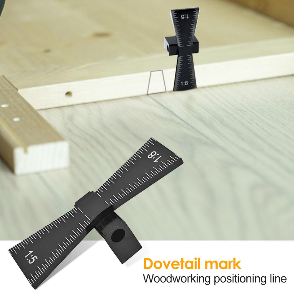 Dovetail Marker Aluminum Alloy Woodworking Dovetail Marking Template Tool Wood Joints Gauge For Hand Cut Wood Joints Slopes