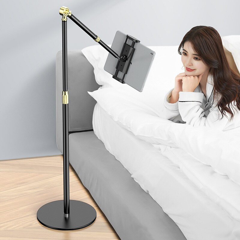 SMOYNG supporto pieghevole pieghevole per Tablet da pavimento con braccio lungo pieghevole per supporto da 5-13 pollici iPhone IPad pro12.9 supporto per lettino