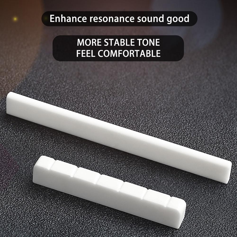 1 zestaw lewa ręka gitara prawdziwe kości sworznie pomostowe nakrętka gwoździa część siodła dla lewej strony bekhend Ludowy gitara akustyczna wyślij nakrętkę