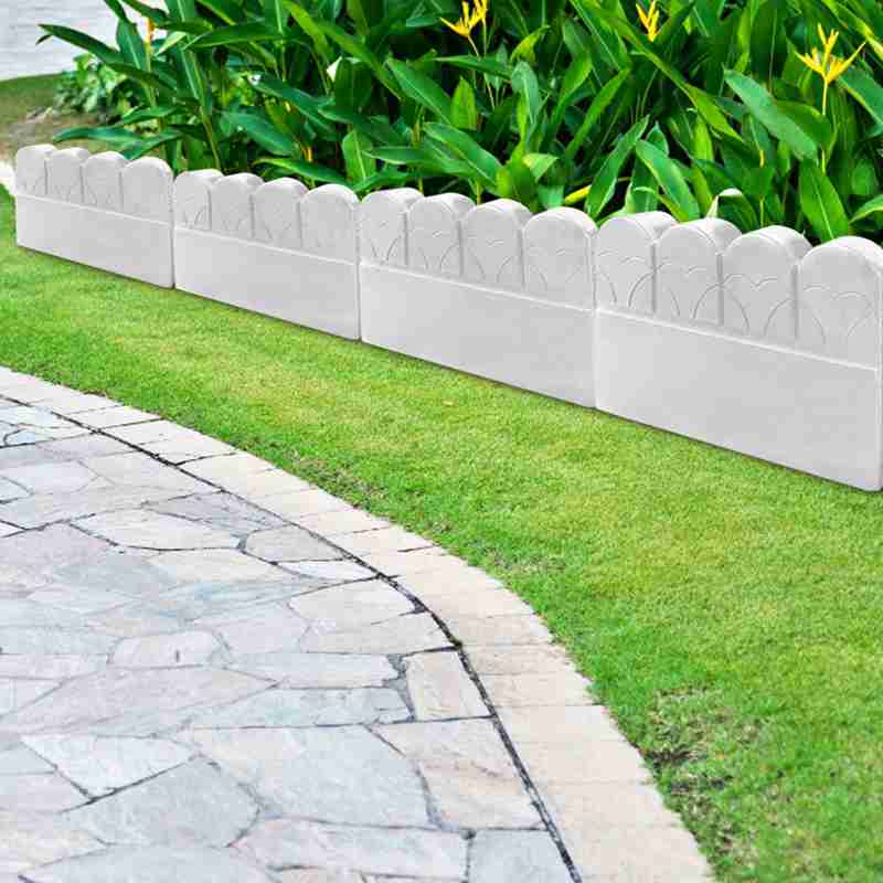 Molde de valla de jardín, molde de hormigón de valla, molde de cemento de ladrillo, camino de jardín, herramienta de bricolaje de plástico, molde de cerca de jardín de patio