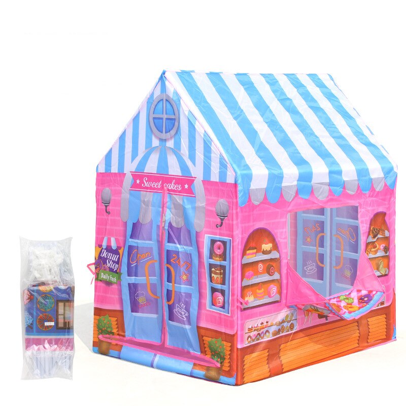 Baby Zelte Tragbare Faltbare Spiel Tipi Karikatur Nette freundlicher Zelt Ich bin Freien freundlicher Spielen Haus Leinwand Baumwolle: 1029