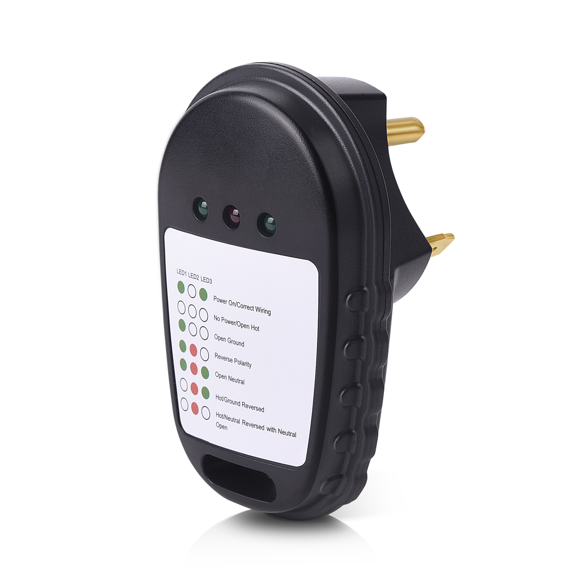 Mictuning 30Amp Rv Circuit Tester Nema TT-30P Rv Power Voetstuk Tester Bakje Analyzer Met Led Licht Indicator Voor Camper