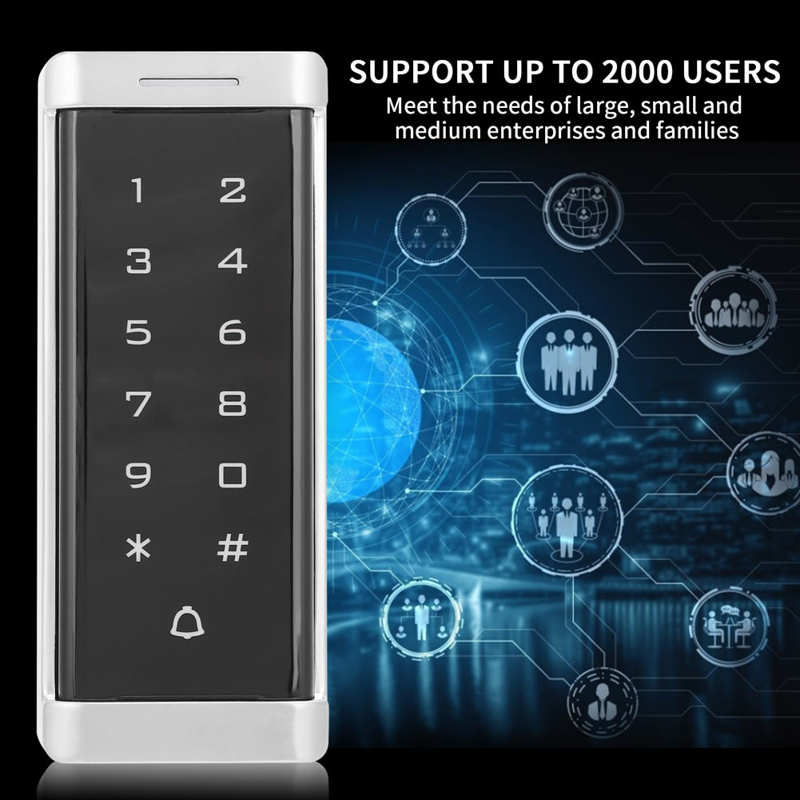 Access Control System Keypad 125KHz RFID Password ID Card for Wiegand26 Input/Output Backlit Keypad