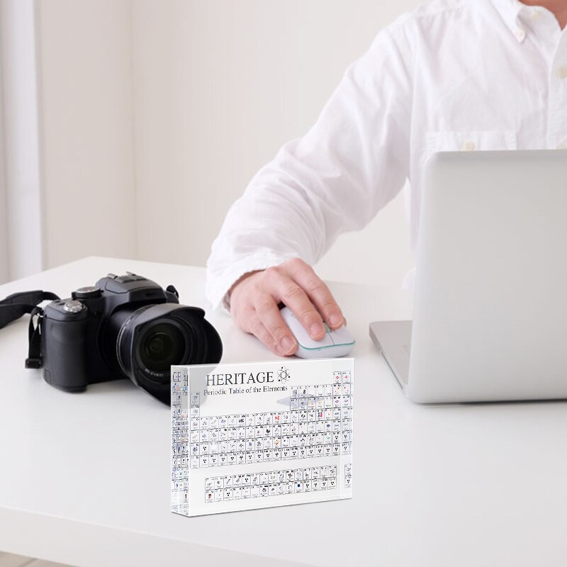 Acrylic Periodic Table Display with Elements Teacher Students Crafts Decor SCVD889