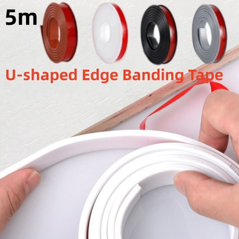 5M U-vormige Kantenverlijming Tape Meubels Zelfklevende Tafel Stoel Houten Bord Kast Randbeschermer Houten Kast Decoratie Tape