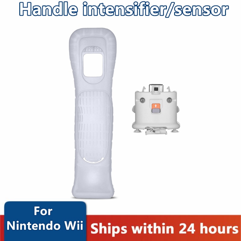 Enhancer Handvat Voor Nintendo Wii Motion Plus Adapter Sensor Versterker Afstandsbediening Motion Gaspedaal Games Accessoires