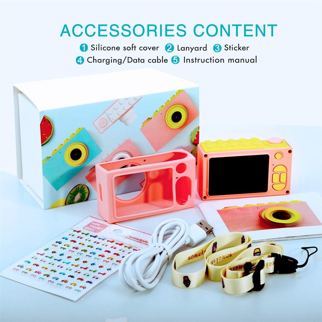 Waterproof Digital Camera for Kids Children 4X Digital Zoom 2 Inch LCD Screen