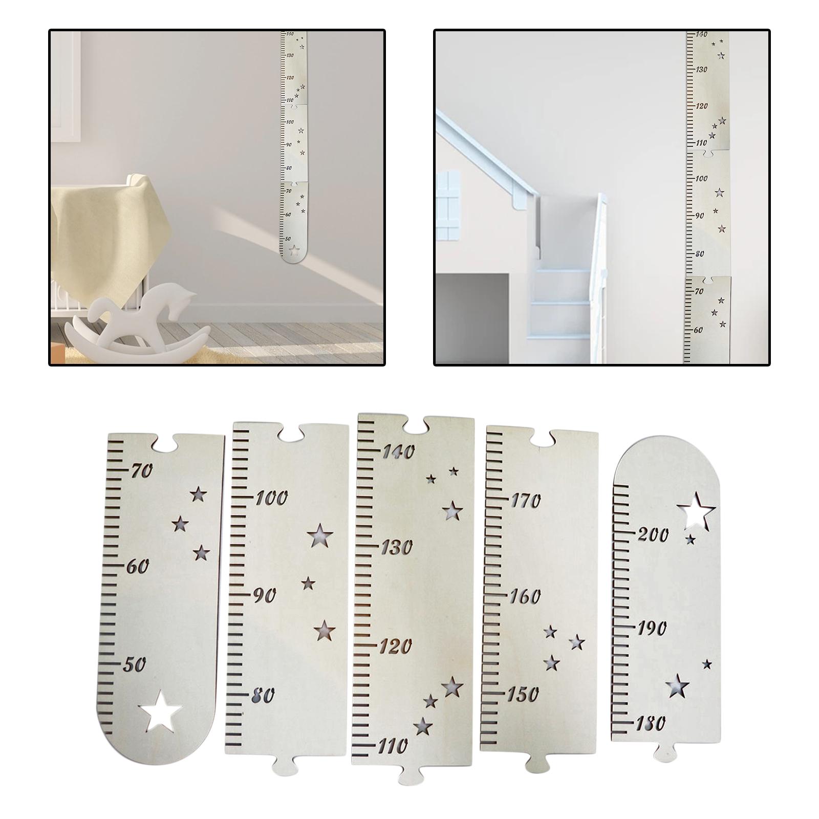 Tabla de crecimiento de madera, decoración del hogar, habitación de niños y niñas, pared de bebé a niño