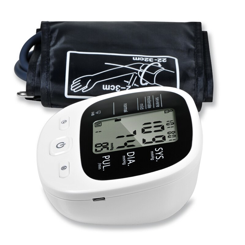 Pols Tonometer Bloeddrukmeters Pulsometer Automatische Digitale Bovenarm Bloeddrukmeter Heart Beat Rate Pulse Meter