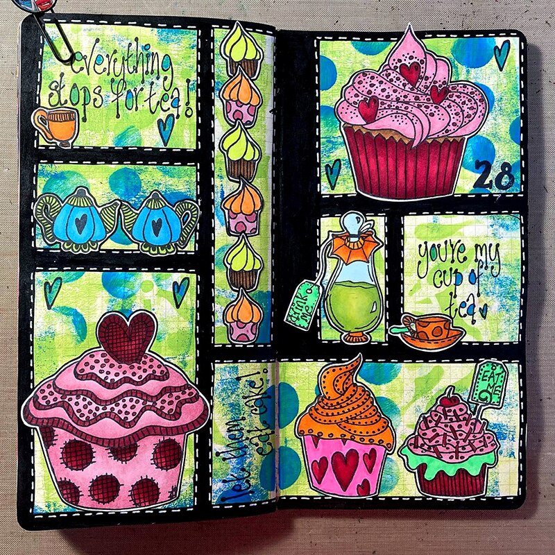 Clear Stamps Delicious Cupcake Candy Teapot Plate Silicone Stamps Flowers Stylist Attractive Headdress Hat 2022 Stamps