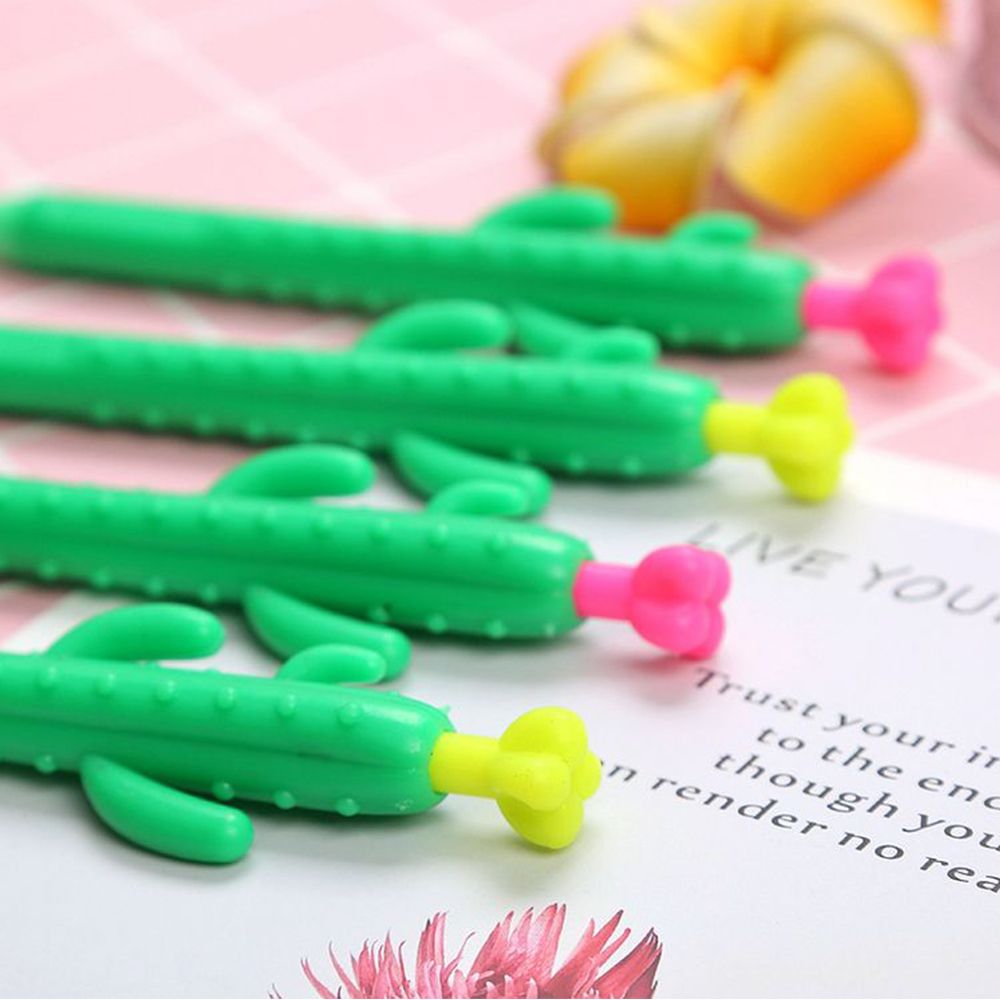1 PC Carrot Cactus Corn Mechanical Pencil 0.5/0.7mm Mechanical Pencil Cartoon Cute Soft Gel Pen Press Pen Writing Tools
