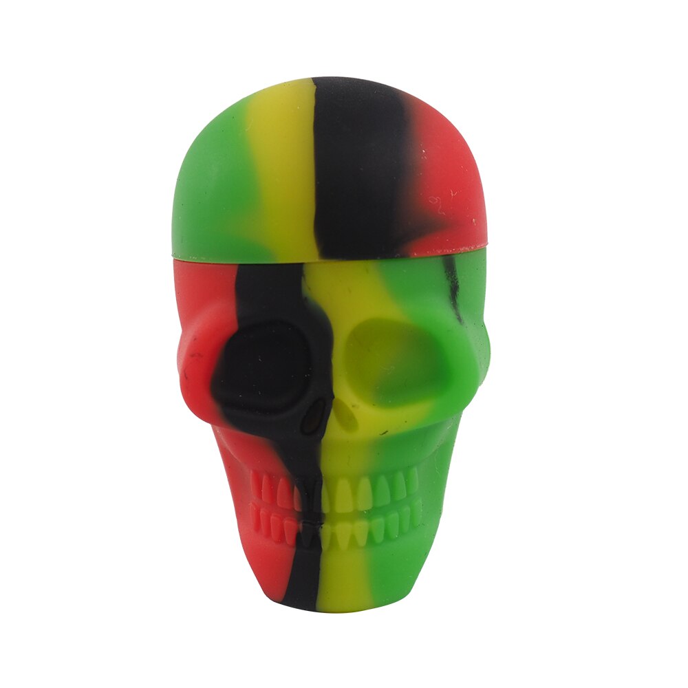 Pot de cire en Silicone pour Bho Dab, 15ml, concentré d'huile, pour crâne: rasta black