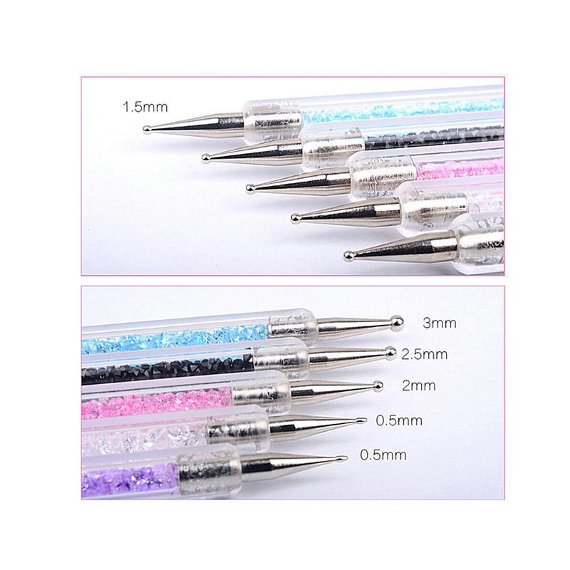 Diy sieraden knutselen strass steentjes edelstenen plukgereedschap nagelkunst stippelpennen harsbedels kristal stippelpen