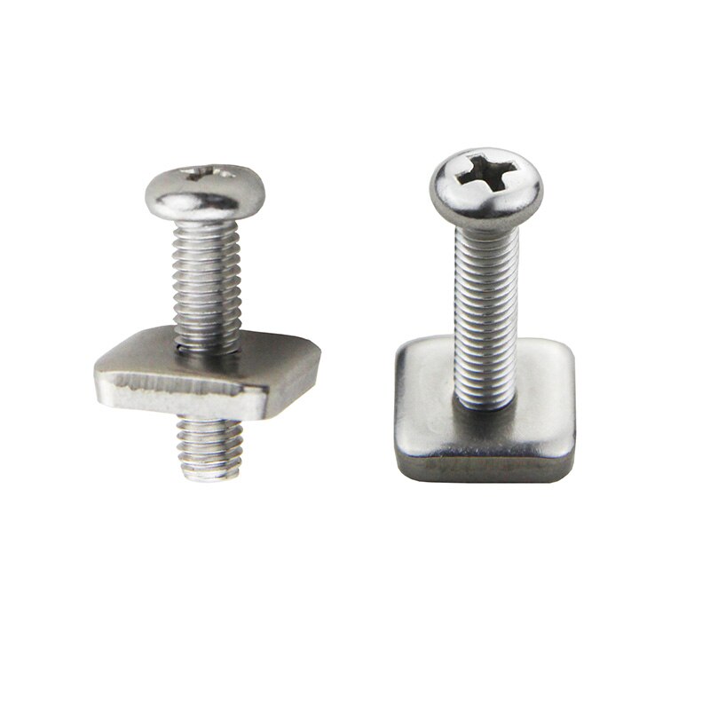 10PCS Long Surf Board SUP Center Sliding Fin Box Plate Smart Screw