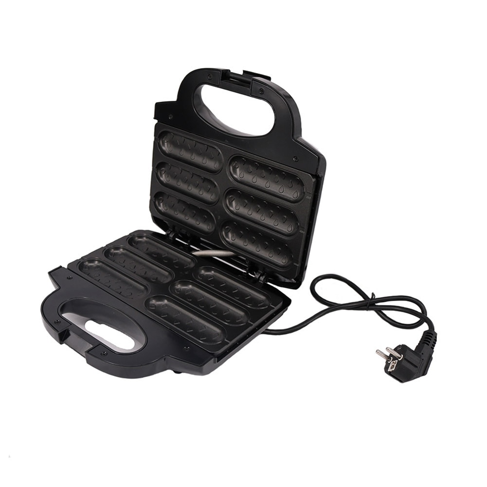 850W Electric Sausage Maker Automatic Mini Dog Bread Machine Toaster Sandwich Iron Toaster Baking Breakfast Pan Oven EU