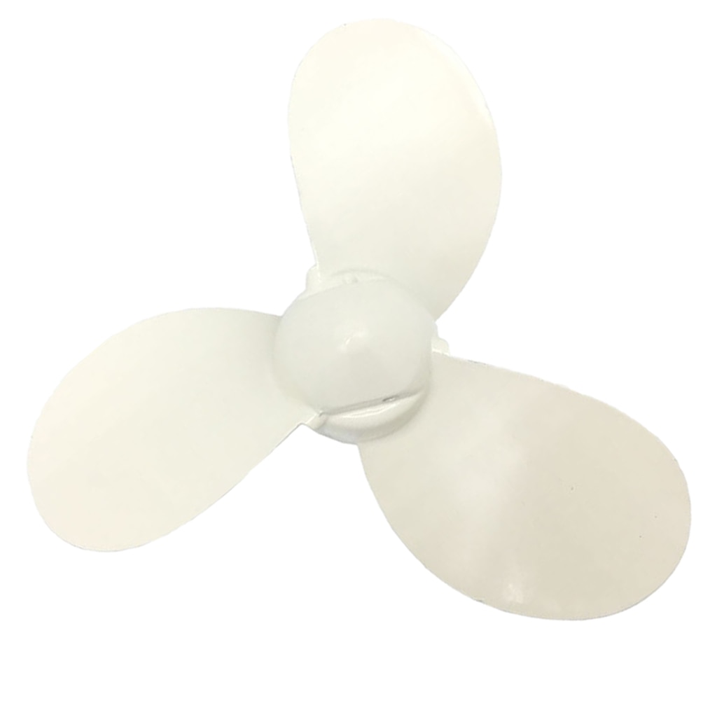 Aluminum Outboard Propeller 3-Blade for Hangkai 3.5HP Boat Engine (White)