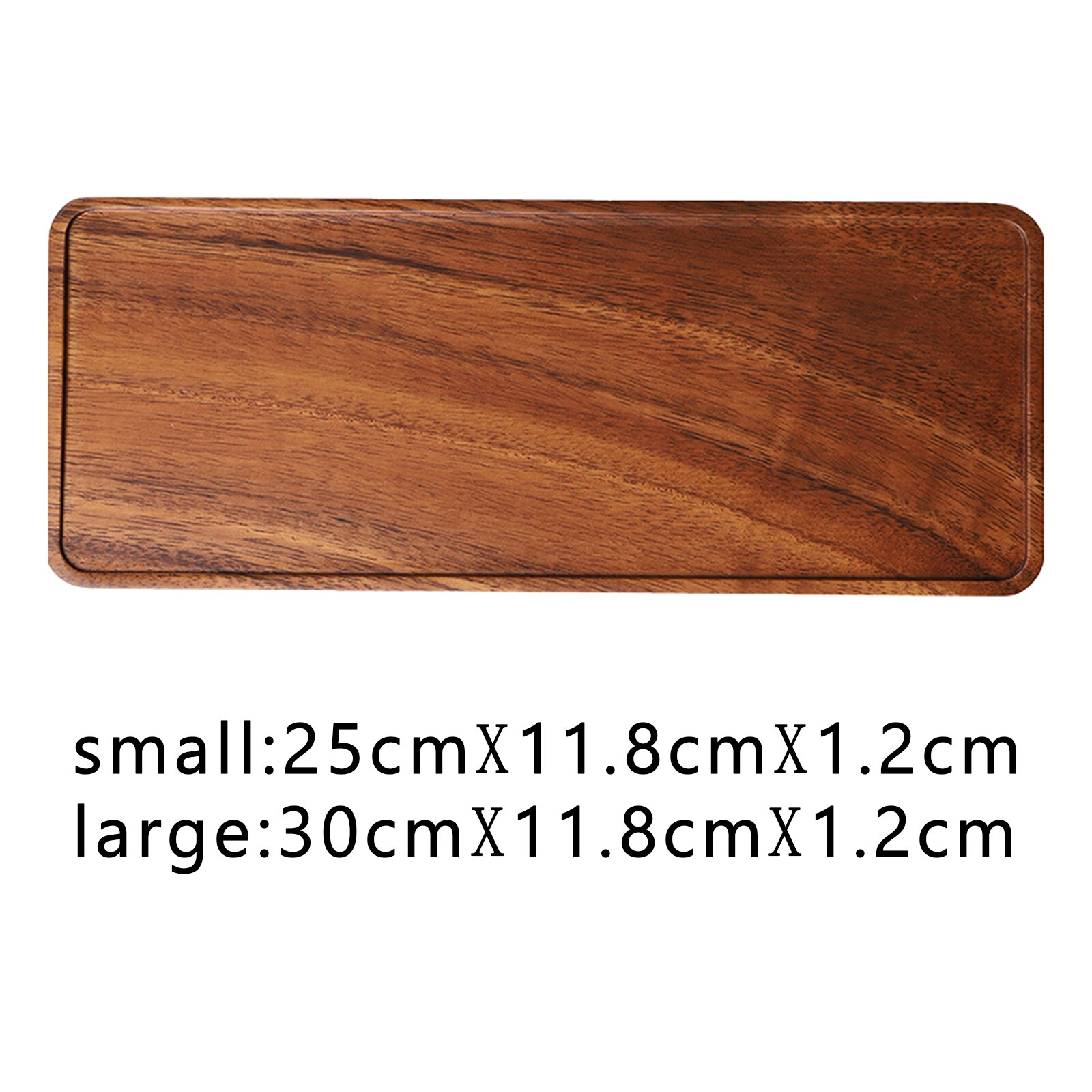 Rectangular Wood Tea Tray Wooden Plate Coffee Sushi Snacks Serving Plate