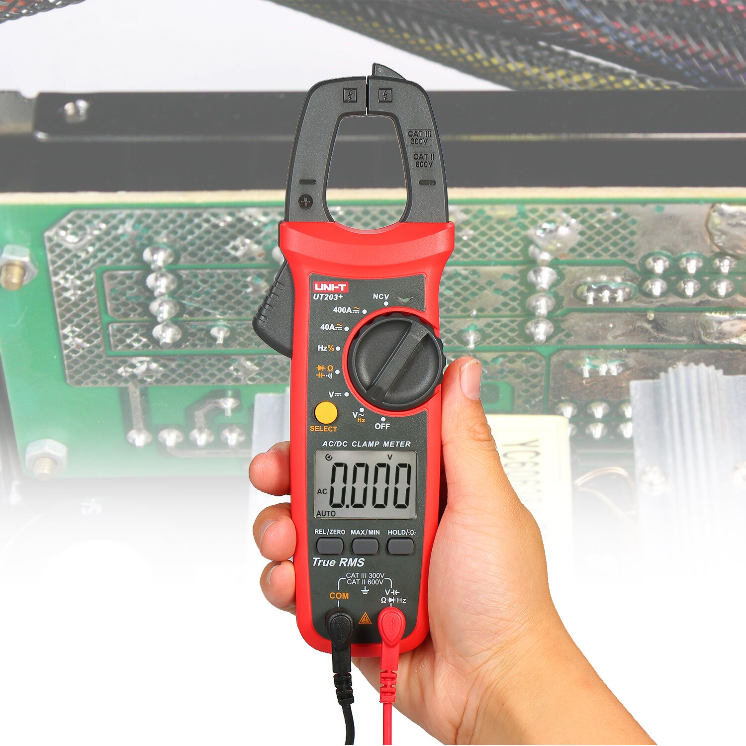 UNI-T UT203+ 4000 Counts Digital Clamp Meter True RMS Multimeter Clamp Ammeter Voltage Meter NCV Test Universal Meter Tester