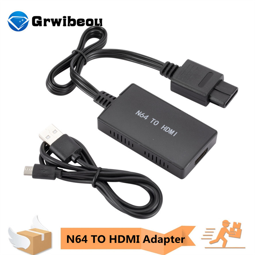 N64 Naar Hdmi-Compatibel Adapter Hdmi-Compatibele Adapter Kabel 720P/1080P N64 Hd Switch Converter voor N64/Snes/Gamecube N64 Naar Hd