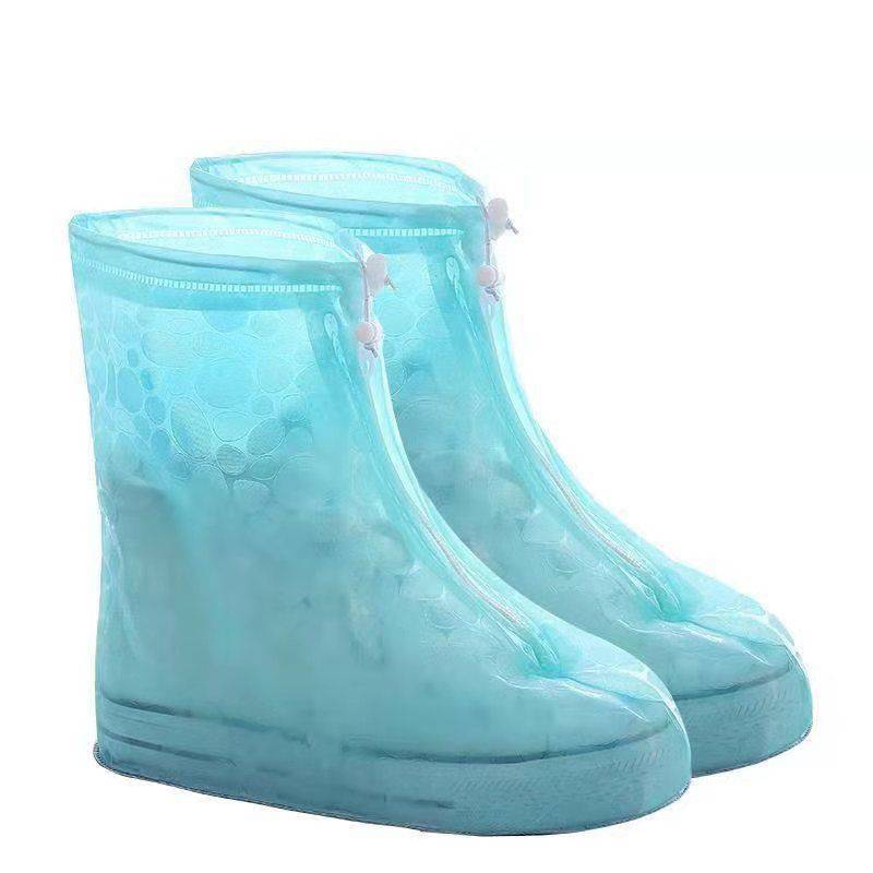 Boots Waterproof Shoe Cover Silicone Material Unisex Shoes Protectors Rain Boots Cover for Indoor Outdoor Rainy Thicker Non-slip: Blue