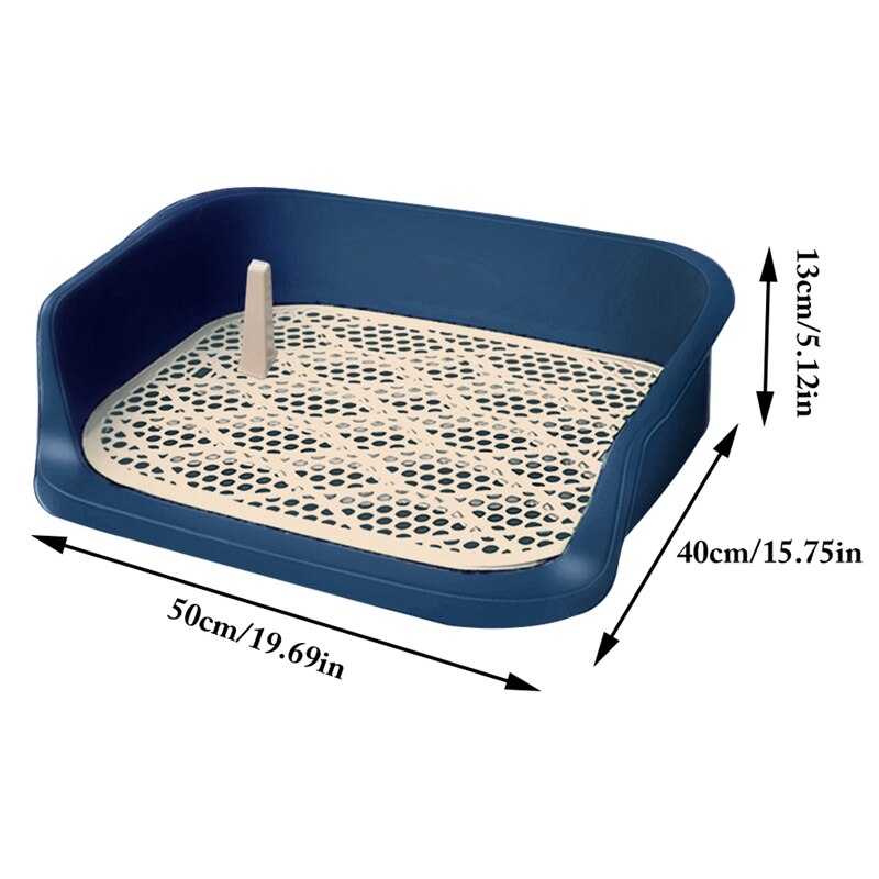 Grand bac à litière pour chien, bac à litière pour animaux de compagnie, toilettes d&#39;entraînement pour chiens et chats, toilettes anti-éclaboussures