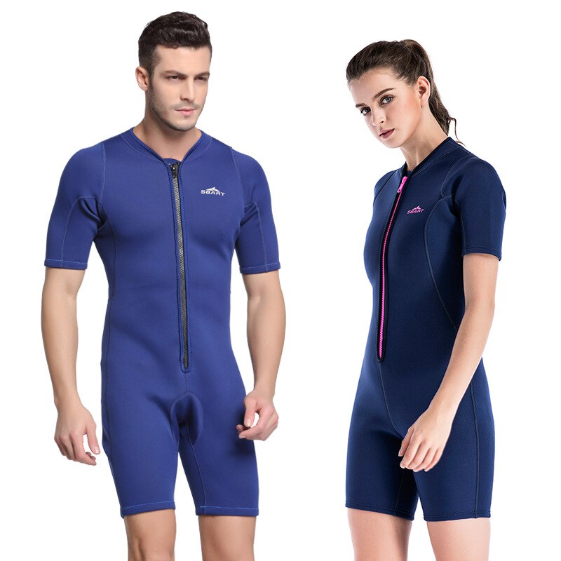 2Mm Neopreen Wetsuit Voor Mannen En Vrouwen Een Stuk Korte Mouw Zonnebrandcrème Thermische Wetsuit Voor Zwemmen Surfen snorkelen Wetsuit