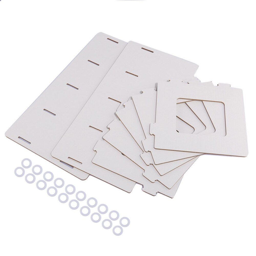 Træ diy desktop blade og bøger opbevaring cd dvd opbevaring hylder bog display hylde stativ bogreol kontor køkken hylder