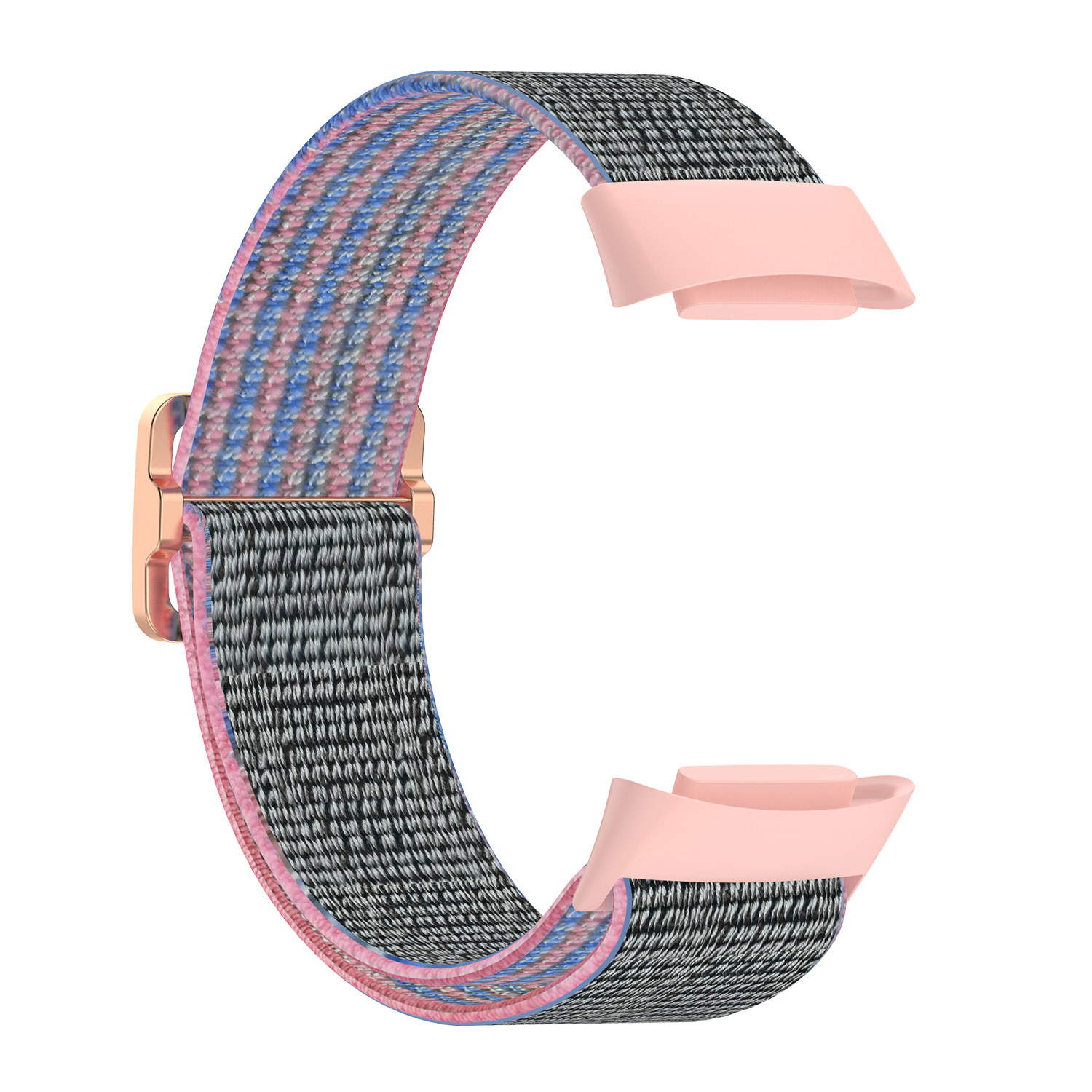 Pasek nylonowy do Fitbit Charge 5 elastyczna bransoletka z plecionki i dwukolorowy pasek silikonowy do Fitbit Charge 5 bransoletka pulsera: Nylon-Color 1