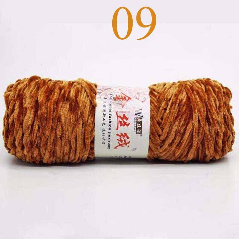 100g Chenille Neue Weiche Regenbogen Wolle Handwerk zur Seite fahren Garn BluePink klobig Häkeln BabySoft betroffen Dicken DIY Samt: Nein. 09