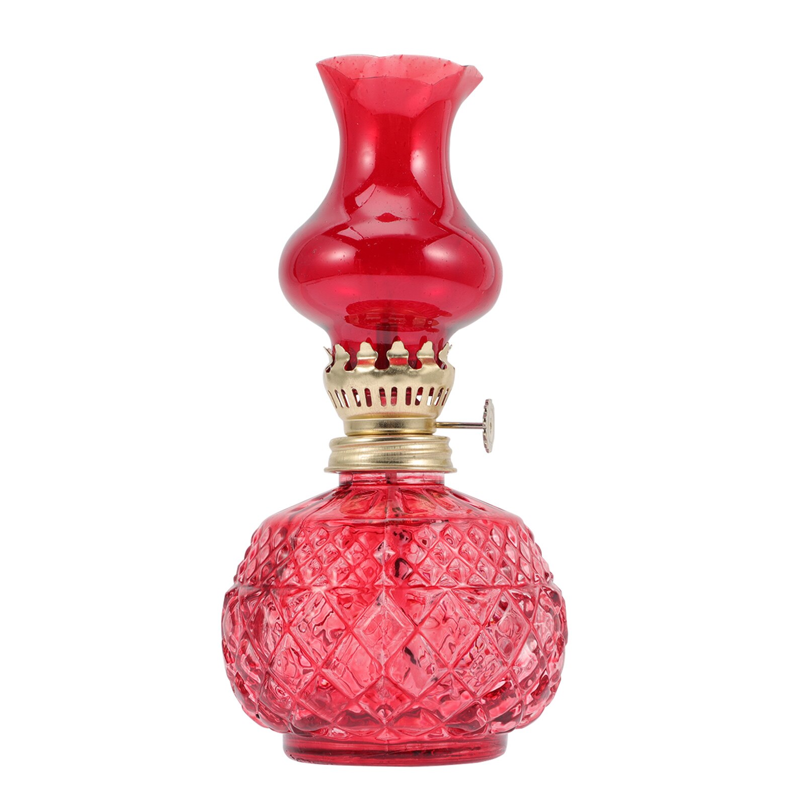 Vintage Kerosine Lamp Boter Lamp Desktop Glas Kerosine Lamp Versiering: Red