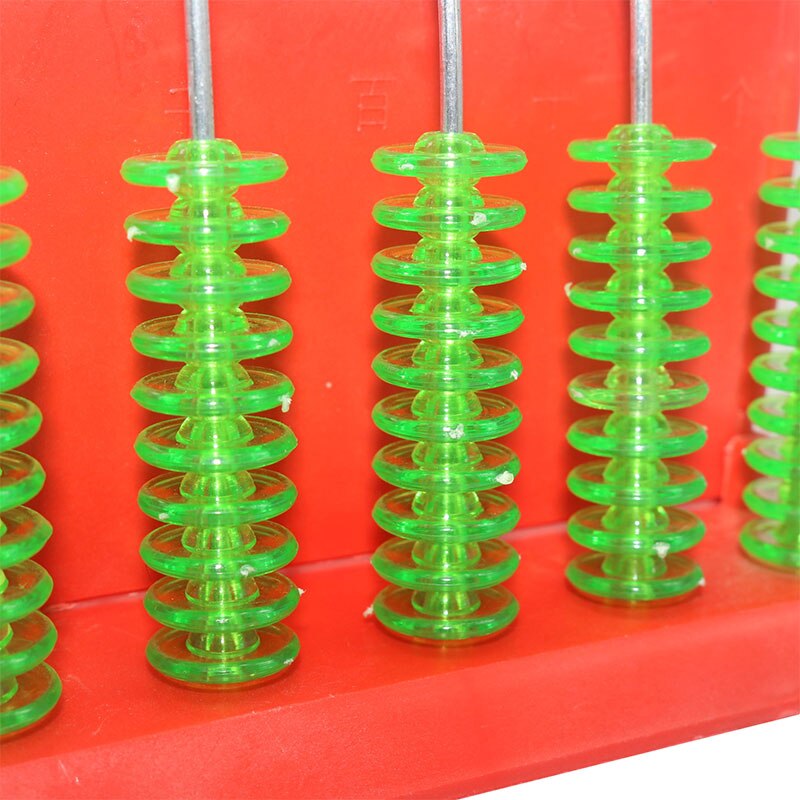 1 Pcs Mathematics Teaching Equipment Abacus Counter Student With 5 files Demonstration Teaching Equipment Early Education Toys