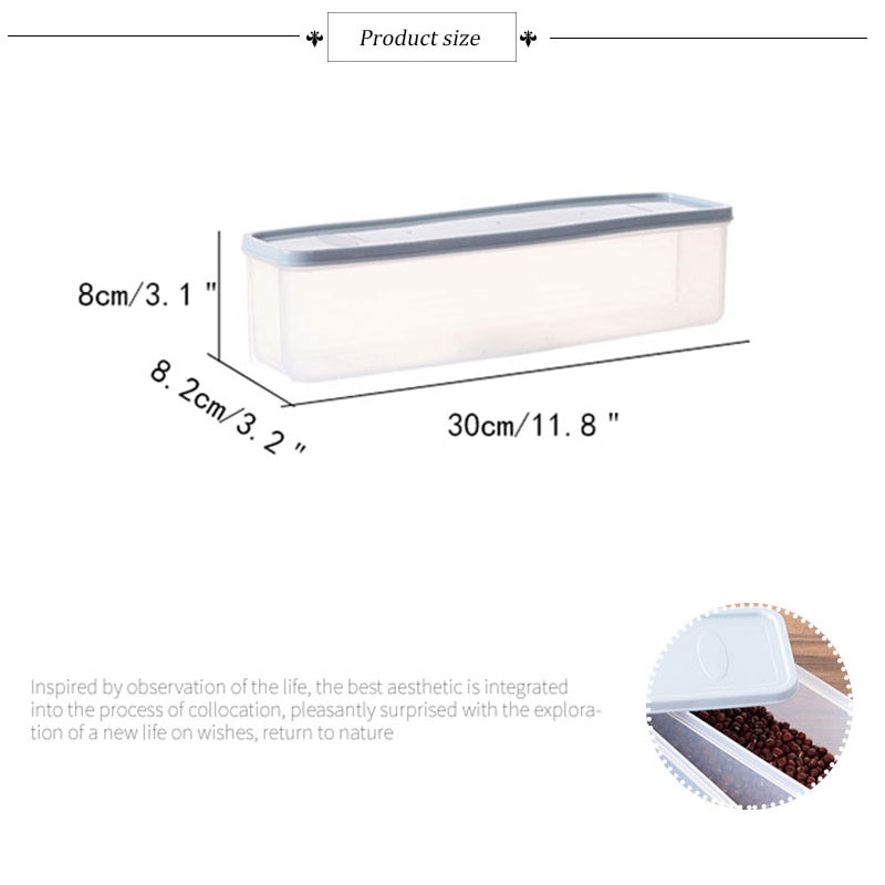 Kitchen Noodle Storage Box Food Crisper Household Kitchen Tools Noodle Sealed Box Food Storage Organizers