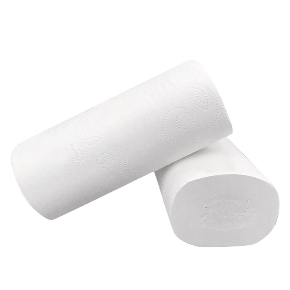 6 Rolls Toilet Paper Bulk Rolls Bath Tissue Bathroom White Soft 4 Ply